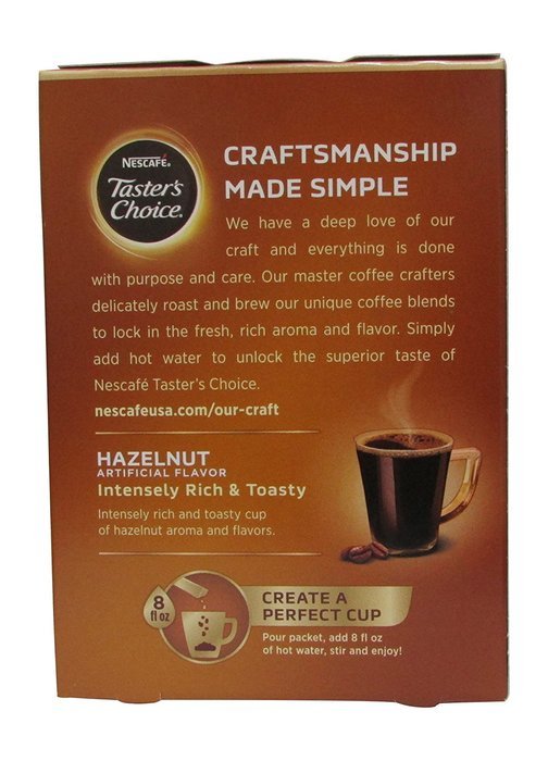 Nescafe Taster's Choice Vanilla Instant Coffee, Single Serve Sticks (Pack of 8) N15