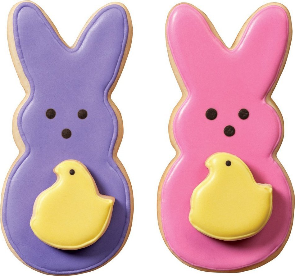 Wilton 2308-0314 2-Piece Peeps Cookie Cutter Set, Multicolor