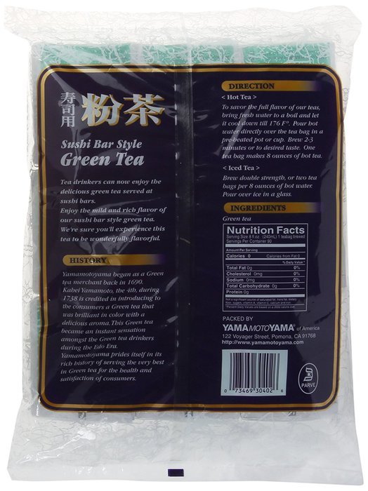 Yamamotoyama - Green Tea (Sushi Bar Style) 90 Bag Value Pack N2