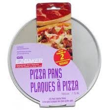 EZ Baker 8" Heavyweight Steel Bakeware Pizza Pans ( Pack of 2)