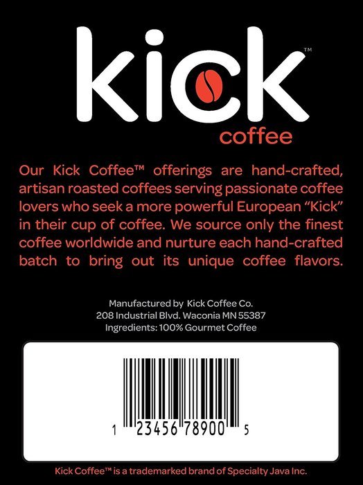 JUMP START BLEND: Dark French Roast, 12 oz. High Caffeine Whole Bean Coffee, Rich Bold Strong Intense, Classic... N4