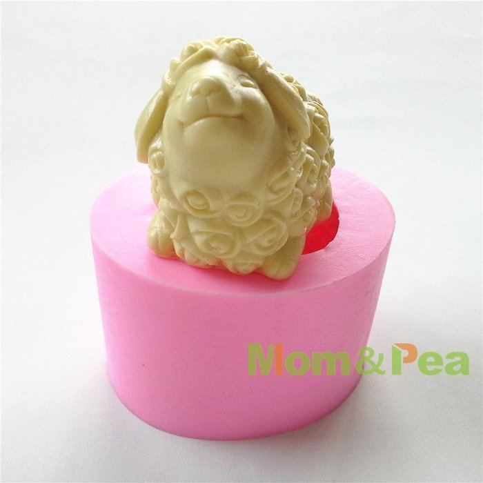 Mom&pea 0604 Sheep Shaped Silicone Mould for Fondant Cake Sugar Paste Cake Decoration 3d Cake Toppers Mold Soap... N2