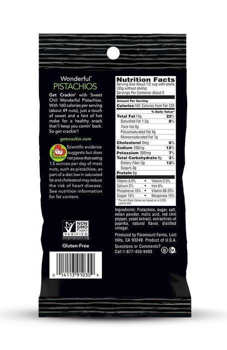 Wonderful Pistachios, Sweet Chili, 4.5-oz Bag N2