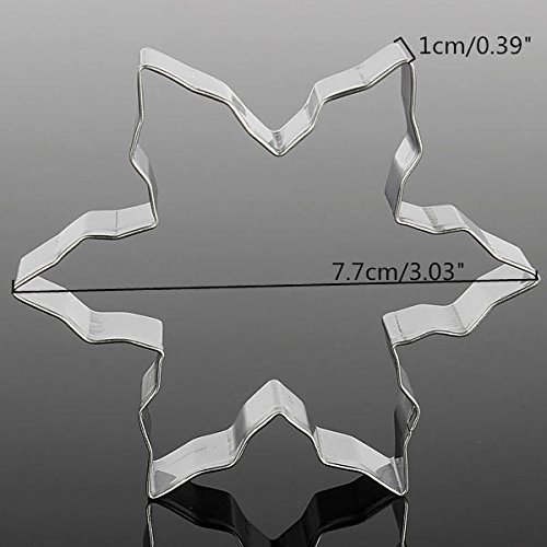 Fondant Cake Mold Snowflake Cookie Cutter Biscuit Baking shopping N5