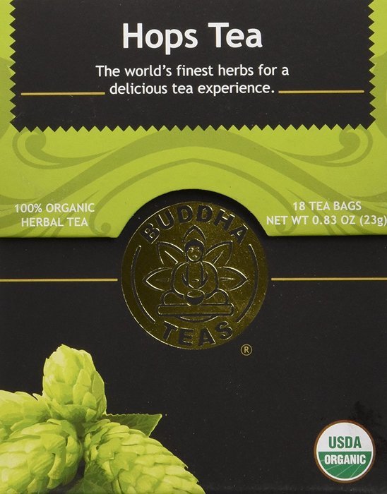 Hops Tea - Organic Herbs - 18 Bleach Free Tea Bags