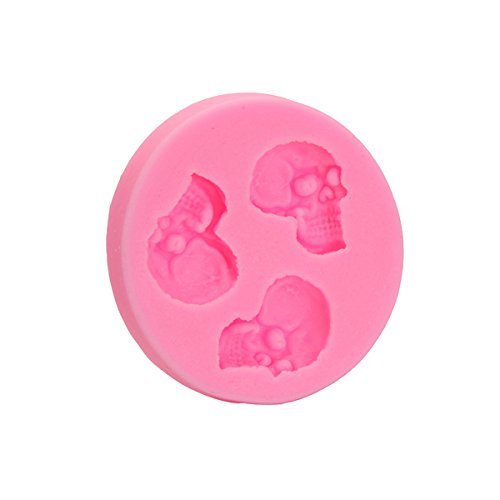 "dipshop Skull Head Fondant Silicone Mould Skeleton Chocolate Mold Cake Decoration Tool" shopping