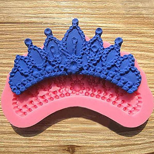 "Silicone Cake Mold Crown Shape Fondant Chocolate Decorating Mould" shopping N8