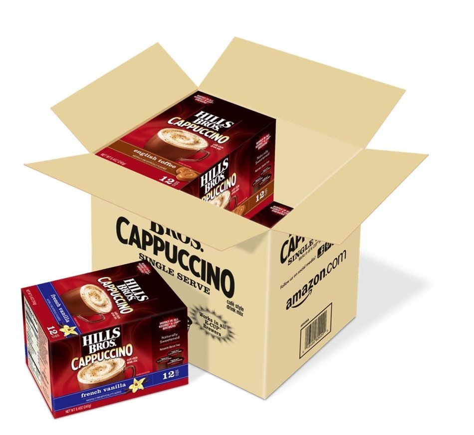 Hills Bros Cappuccino Variety Pack, 48 Single Serve Cups N2