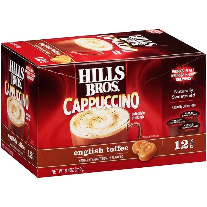 Hills Bros Cappuccino Variety Pack, 48 Single Serve Cups N4