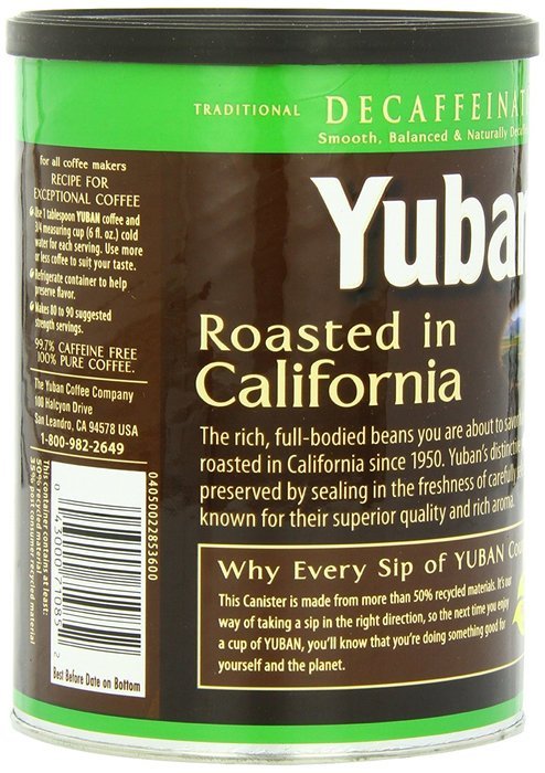Yuban Traditional Decaf Ground Coffee, 12 Ounce N3