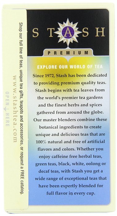 Stash Tea Soothing Herbal Tea Six Flavor Assortment, 18-20 Count Tea Bags in Foil (Pack of 6) N3