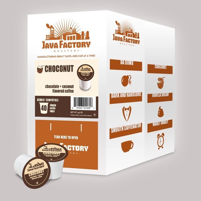 Java Factory Variety Pack Single-cup Coffee for Keurig K-Cup Brewers, 80 Count N36