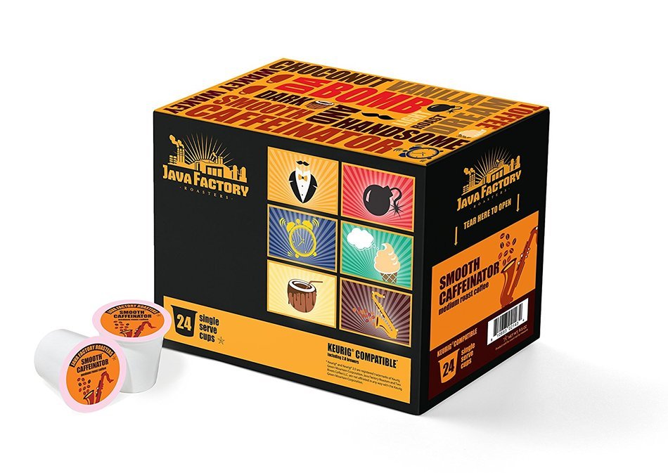 Java Factory Variety Pack Single-cup Coffee for Keurig K-Cup Brewers, 80 Count N45