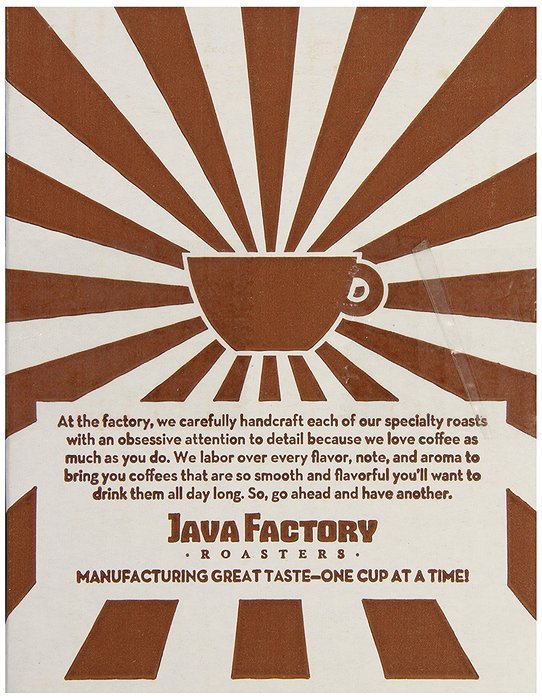 Java Factory Variety Pack Single-cup Coffee for Keurig K-Cup Brewers, 80 Count N79