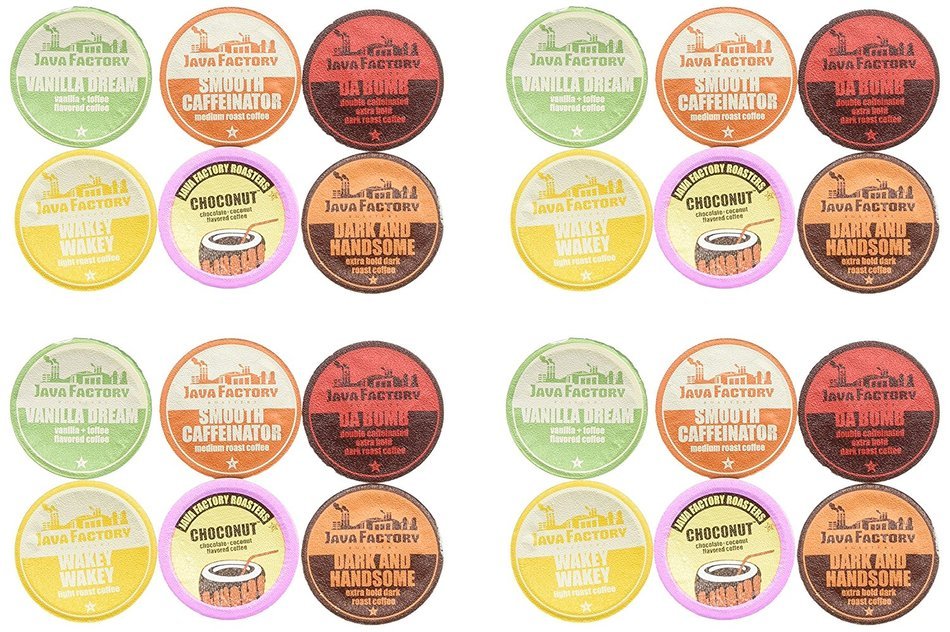 Java Factory Variety Pack Single-cup Coffee for Keurig K-Cup Brewers, 80 Count N80