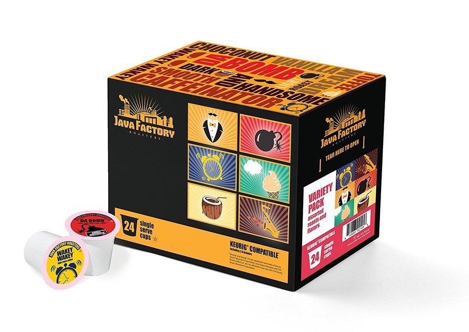 Java Factory Variety Pack Single-cup Coffee for Keurig K-Cup Brewers, 80 Count N81