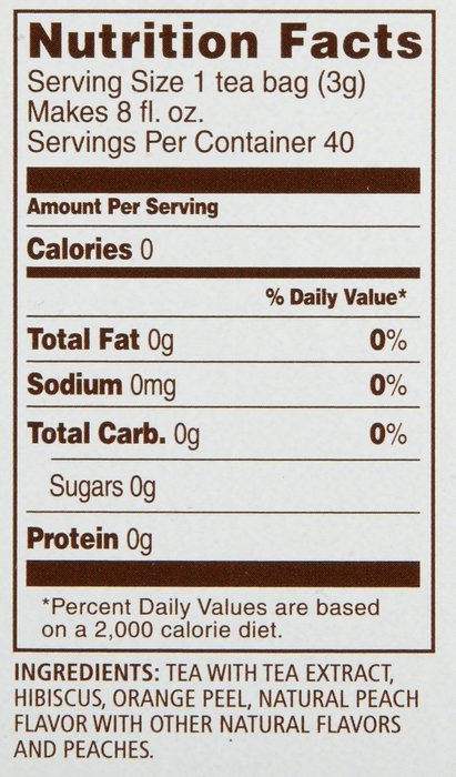 Celestial Seasonings Peach Cool Brew Iced Black Tea Bags - 40 ct N2