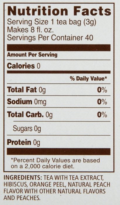 Celestial Seasonings Peach Cool Brew Iced Black Tea Bags - 40 ct N4
