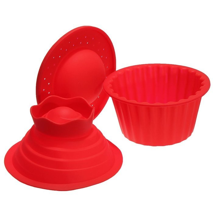 "3Pcs Big Top Cupcake Pan Giant Silicone Molds Baking Set" shopping
