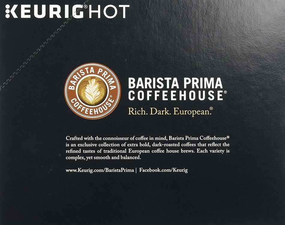 Barista Prima Coffeehouse Dark Roast Extra Bold K-Cup for Keurig Brewers, Italian Roast Coffee (Count of 96) N12