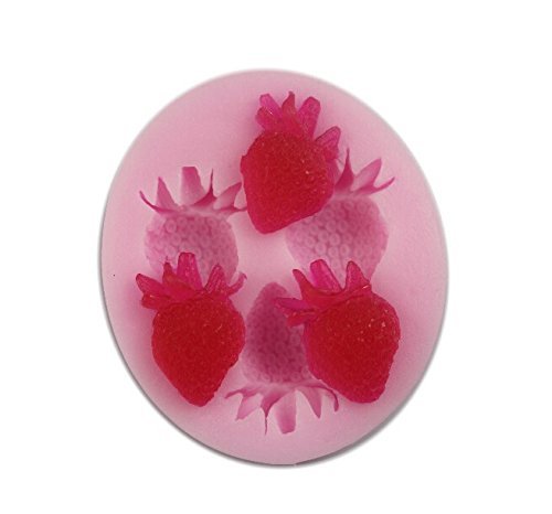 Autek Fruit Strawberry Cake Fondant Soap Sugar Craft Cake Decorating Silicone Mold #110 N2