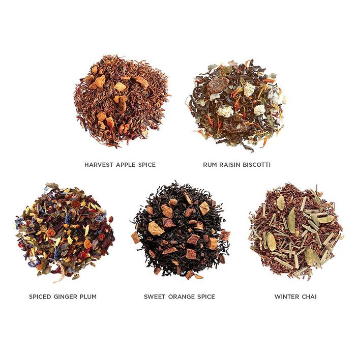 Tea Fort&eacute; Loose Tea Starter Set, Gift Set with Snowflake KATI Cup Tea Brewing System and 10 SINGLE STEEPS N5