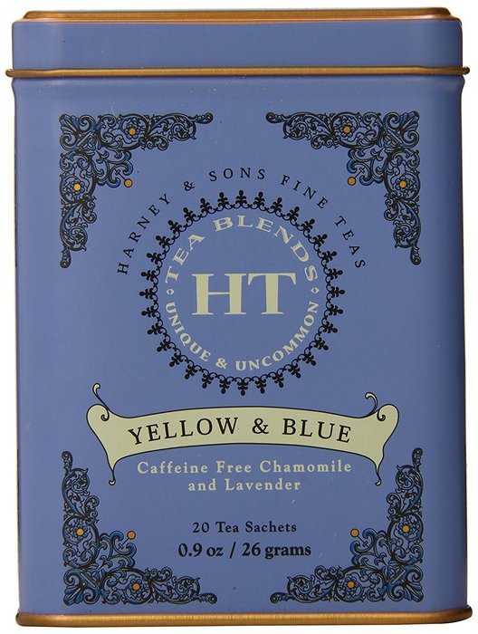 Harney and Sons Yellow and Blue Tea,20 Tea Shachets 0.9oz by Harney & Sons