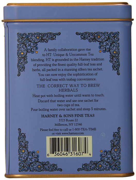 Harney and Sons Yellow and Blue Tea,20 Tea Shachets 0.9oz by Harney & Sons N3