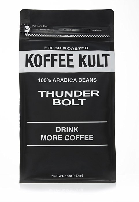 Thunder Bolt Whole Bean Coffee 2 pound Colombian - Ideal for French Press, Drip Coffee from Koffee Kult - Packaging... N10