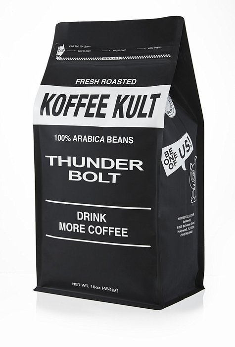 Thunder Bolt Whole Bean Coffee 2 pound Colombian - Ideal for French Press, Drip Coffee from Koffee Kult - Packaging... N11