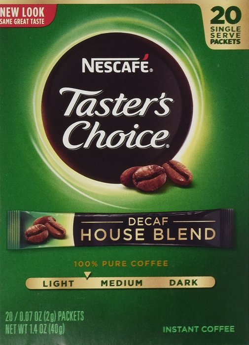 Nescafe Tasters Choice Hazelnut Instant Coffee, Single Serve Sticks 20-Count , (Pack of 8) N10