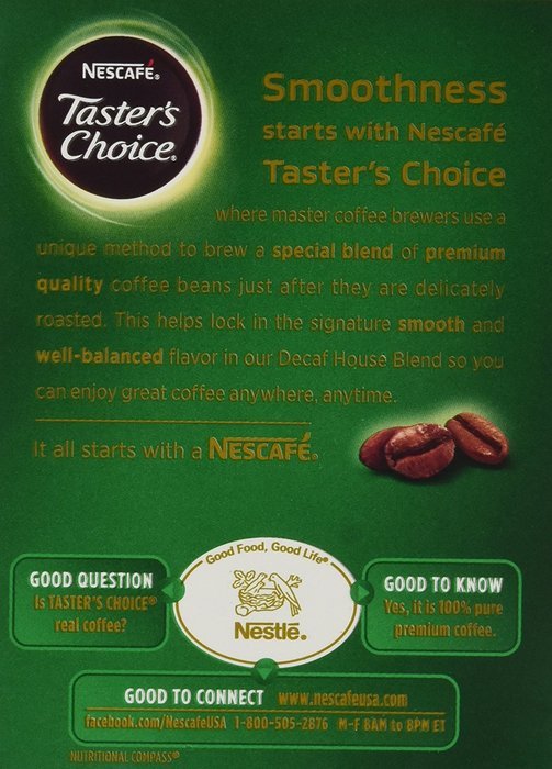 Nescafe Tasters Choice Hazelnut Instant Coffee, Single Serve Sticks 20-Count , (Pack of 8) N11