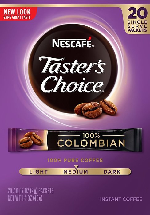 Nescafe Tasters Choice Hazelnut Instant Coffee, Single Serve Sticks 20-Count , (Pack of 8) N12