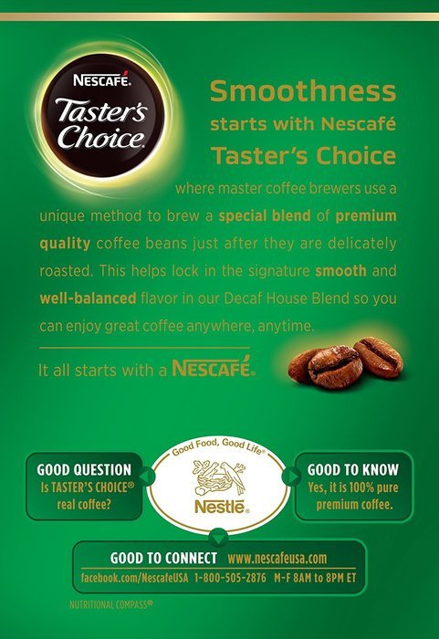 Nescafe Tasters Choice Hazelnut Instant Coffee, Single Serve Sticks 20-Count , (Pack of 8) N18