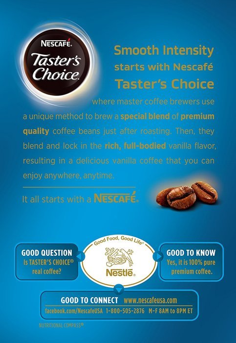 Nescafe Tasters Choice Hazelnut Instant Coffee, Single Serve Sticks 20-Count , (Pack of 8) N23
