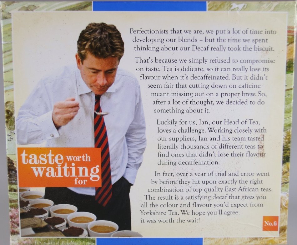 Yorkshire Decaffeinated Tea, 80 Teabags N6
