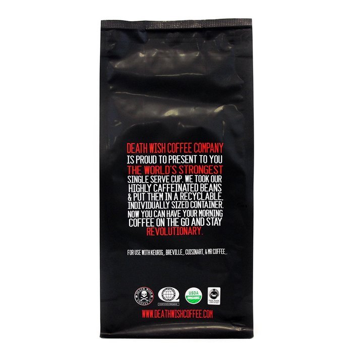 Death Wish Coffee Single Serve Capsules for Keurig K-Cup Brewers, 10 Count 0.42oz N3