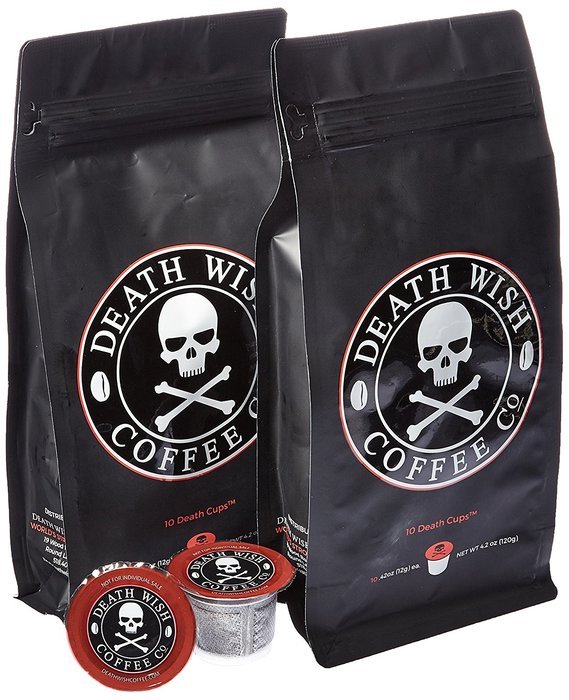 Death Wish Coffee Single Serve Capsules for Keurig K-Cup Brewers, 10 Count 0.42oz N9
