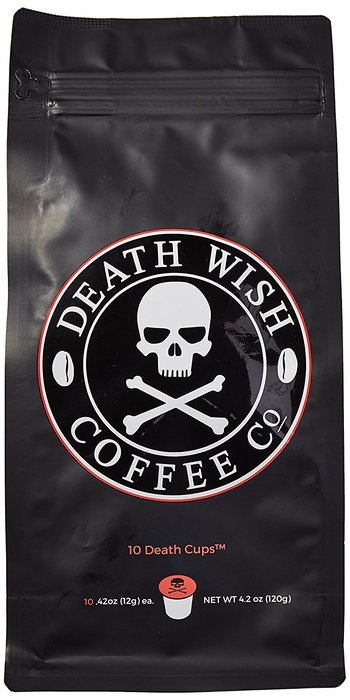 Death Wish Coffee Single Serve Capsules for Keurig K-Cup Brewers, 10 Count 0.42oz N10