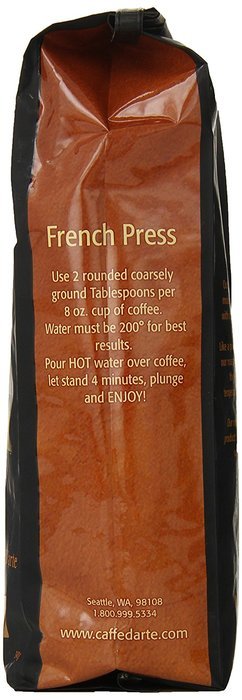 Caffe D'arte Fabriano-Alderwood Espresso Whole Bean Coffee, 12-Ounce Foil Bags (Pack of 2) N4