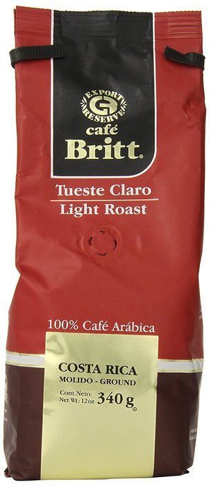 Cafe Britt Costa Rica Light Roast Ground Coffee, 12 Ounce Bag