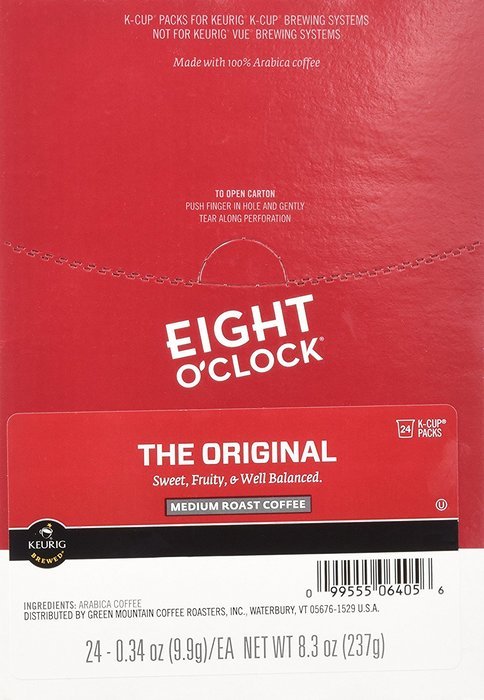Keurig, Eight O'Clock Coffee, The Original, K-Cup packs, 24 Count N3