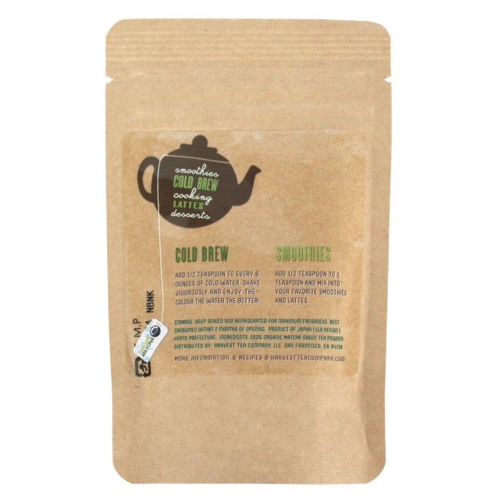 Harvest Tea Company Premium Japanese Organic Culinary Matcha Green Tea Powder (30g | 1oz) N2