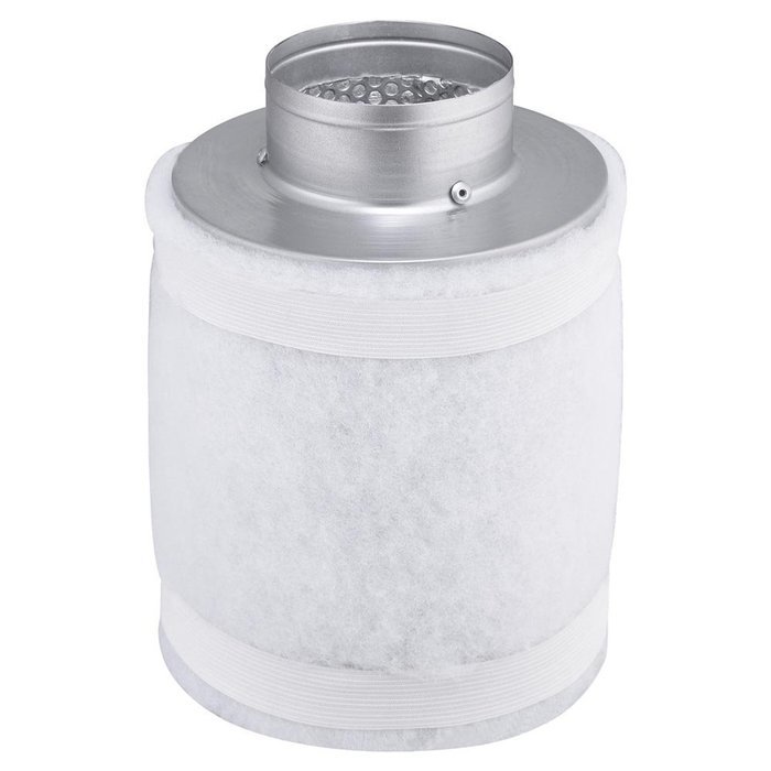 4" 150CFM Hydroponic Air Carbon Filter Odor Control Scrubber for Inline Exhaust N2