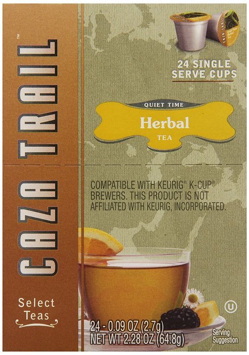 Caza Trail Tea, Green Tea, 24 Single Serve Cups N35