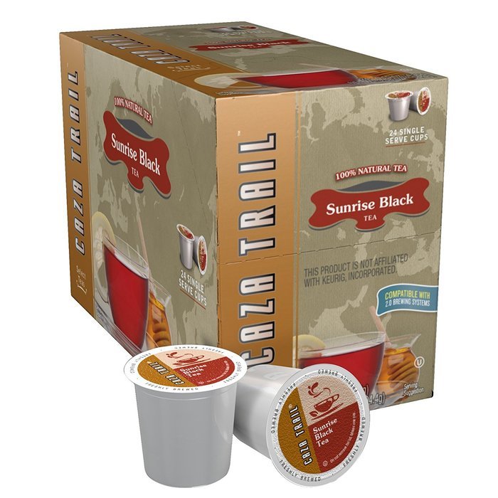 Caza Trail Tea, Green Tea, 24 Single Serve Cups N36