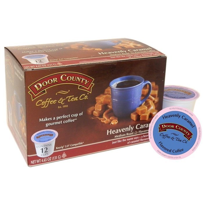 Door County Coffee Single Serve Cups for Keurig Brewers (Candy Cane, 12 Count) N17