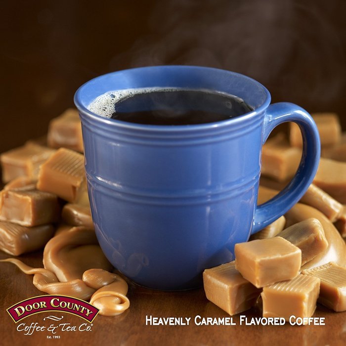 Door County Coffee Single Serve Cups for Keurig Brewers (Candy Cane, 12 Count) N18