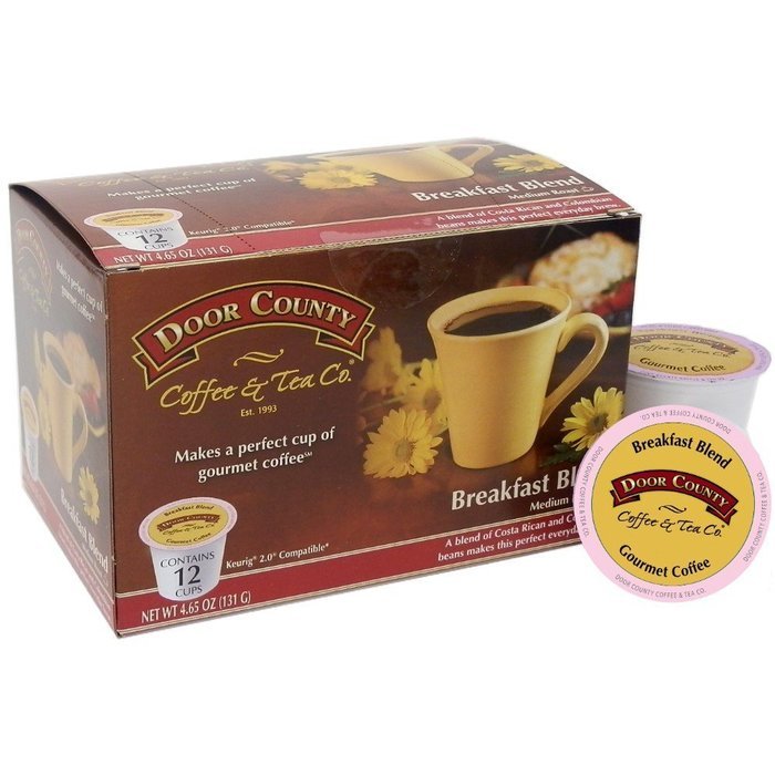Door County Coffee Single Serve Cups for Keurig Brewers (Candy Cane, 12 Count) N27
