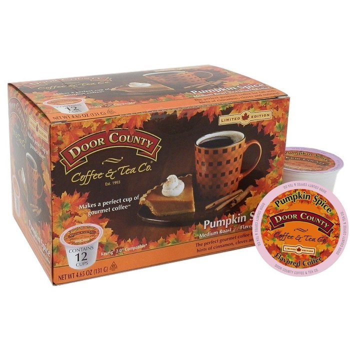 Door County Coffee Single Serve Cups for Keurig Brewers (Candy Cane, 12 Count) N28